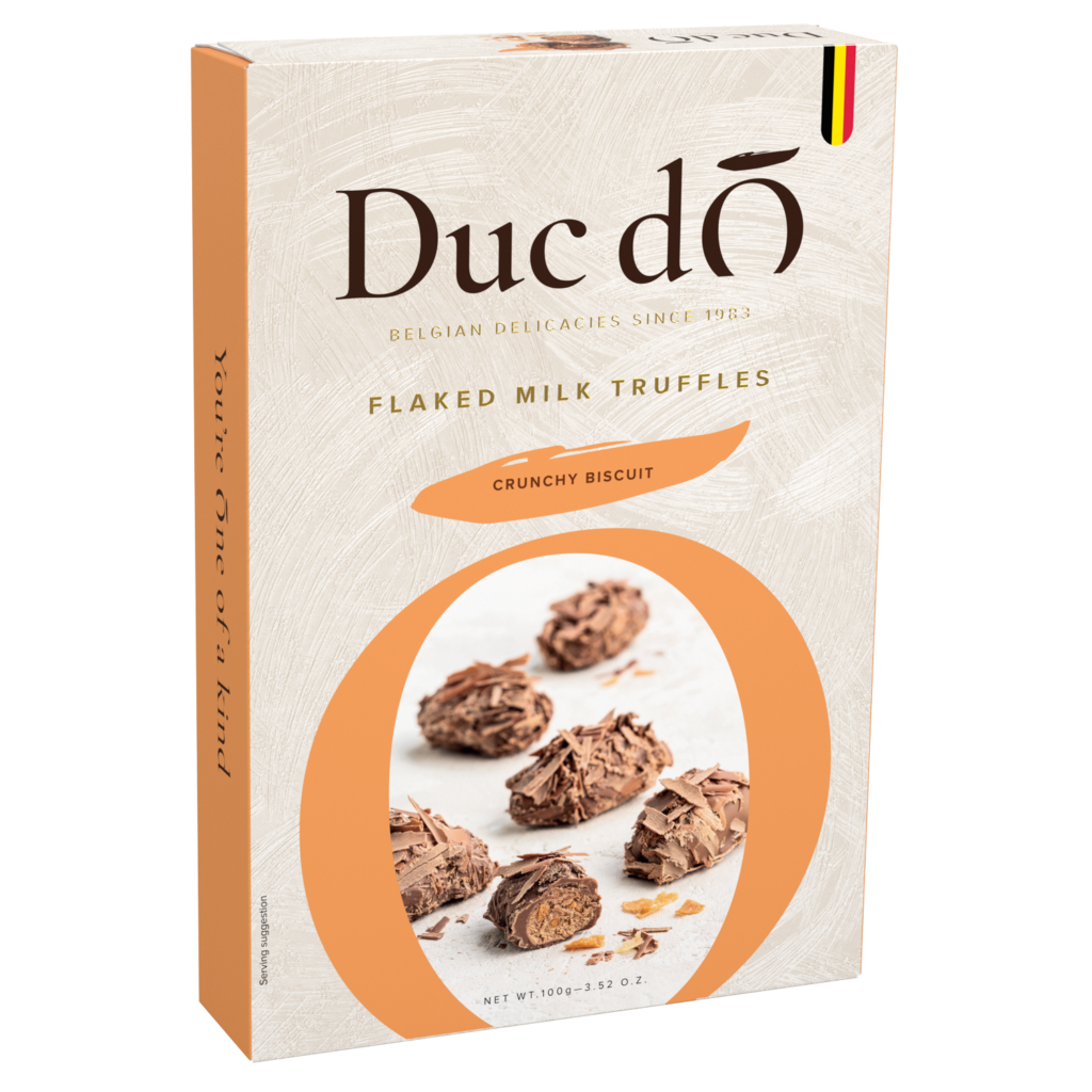 Duc d'O Flaked Truffles Milk/Crunchy Biscuit 100g Duc d'O