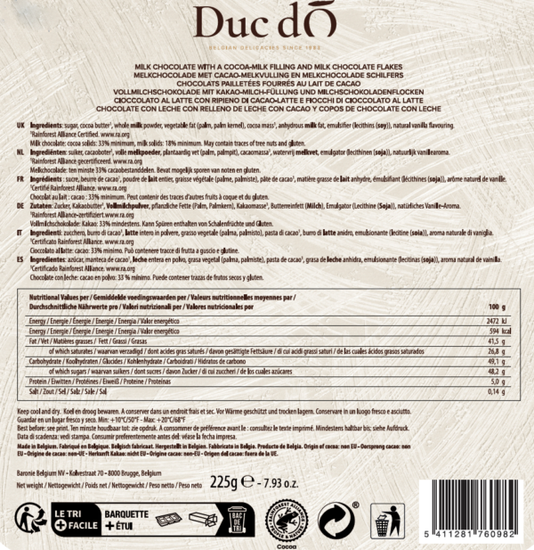 Duc d’O Flaked Truffles Milk Tin, 225g - Image 2